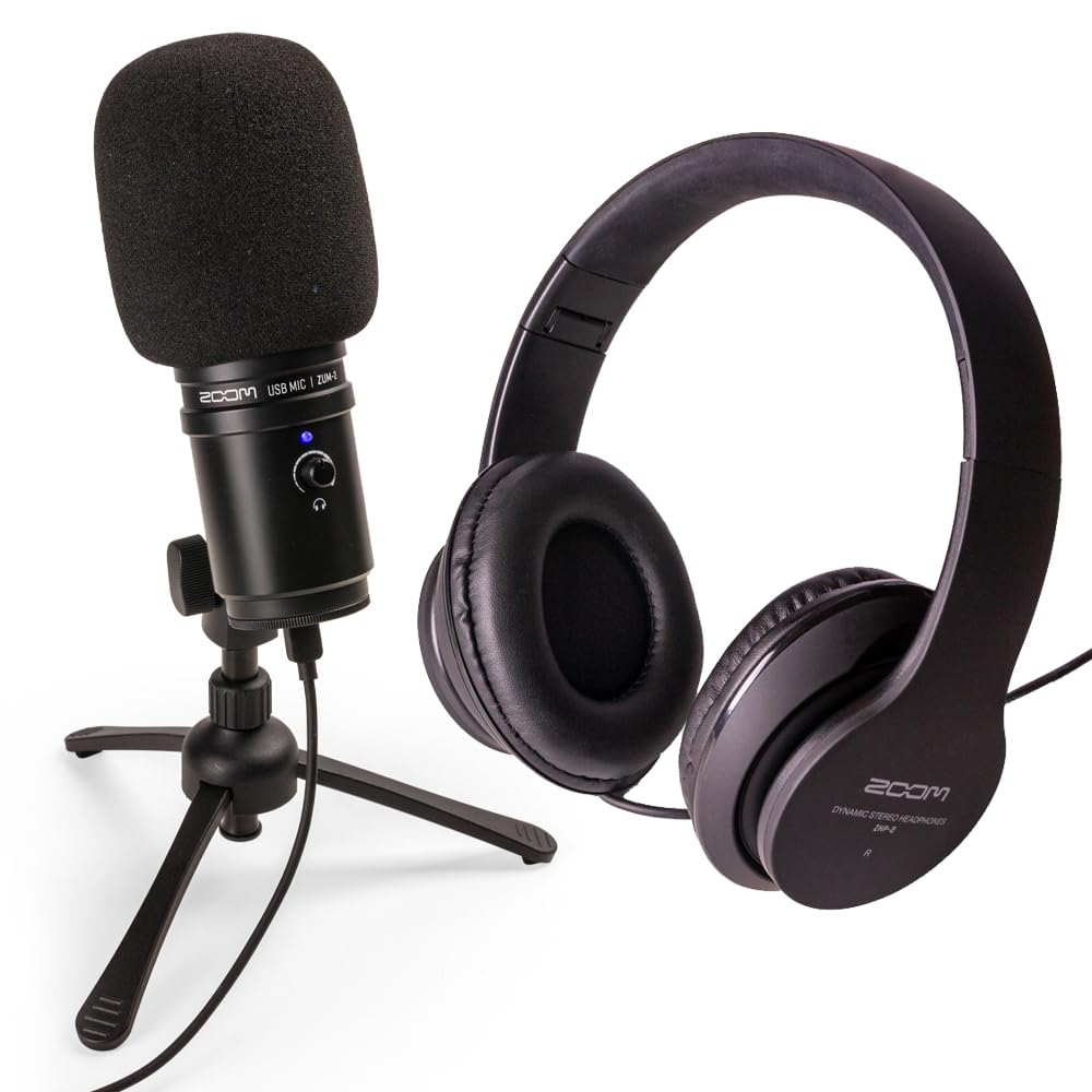 Amazon.co.jp: ZOOM USBコンデンサーマイクセット 配信用 ゲーム実況