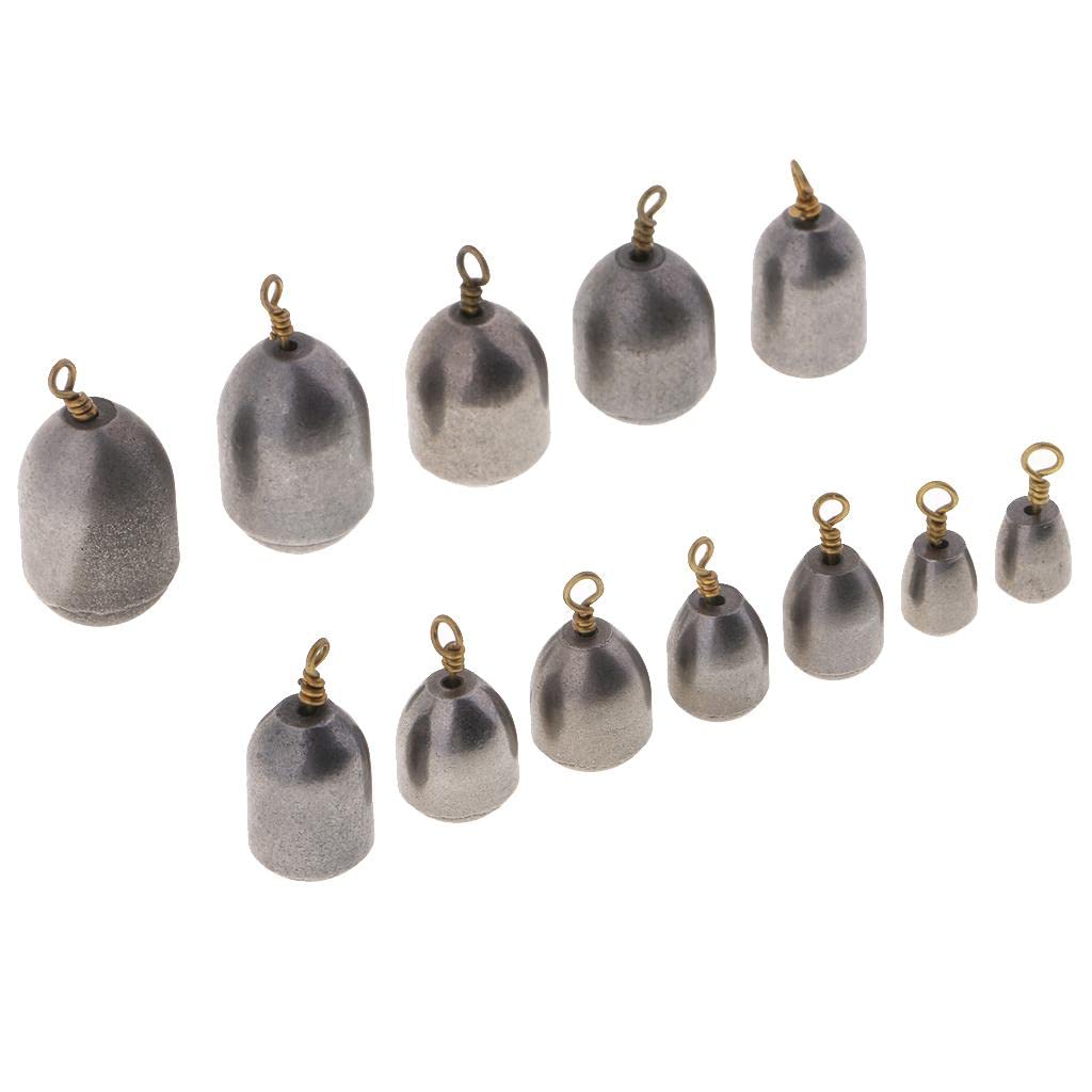 Calandis 12pcs Iron Sinker Rig Fishing Weights Drop Shot Fishing Accessories 4g - 28g (B09ZLHHNDC) Amazon Price History, Amazon Price Tracker