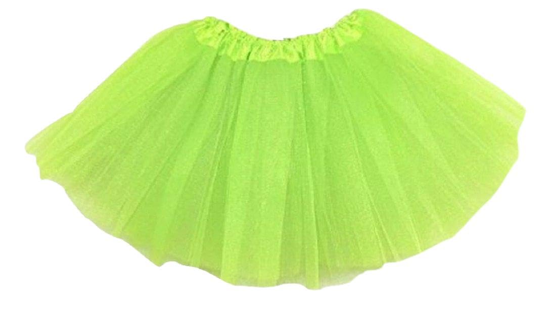 Women/Adult Fancy Dancewear Tutu Pettiskirt Princess Party Skirts Mini Dress (one Size, Neon Green)
