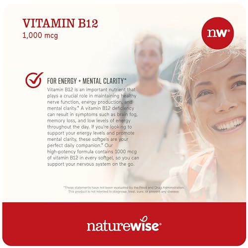 NatureWise Vitamin D3 5000iu, B12 1000mcg Mental Clarity Energy Support Immune Health Non-GMO Gluten Free Olive Oil Softgels - image 5