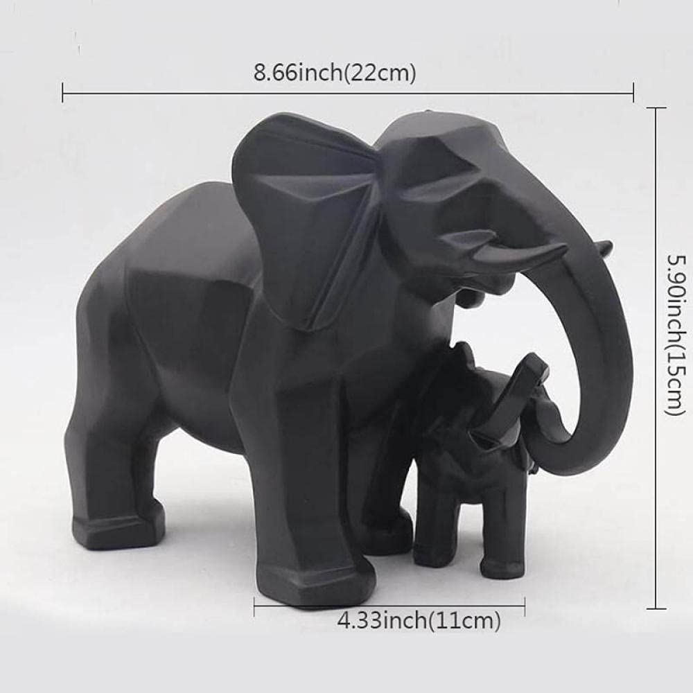 Decoración De Figuras Elefante Resina Decoración Escultura Estatua Adornos Madre E Hijo