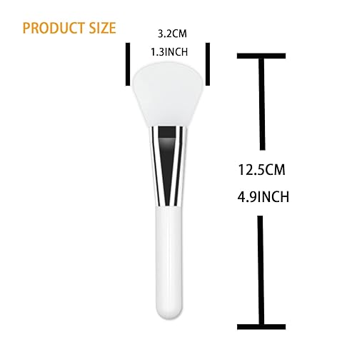 Miniatura 10 de Cepillo de aplicación de máscara facial, silicona suave con forma de cabeza grande, herramienta cosmética para loción corporal, barro, arcilla,