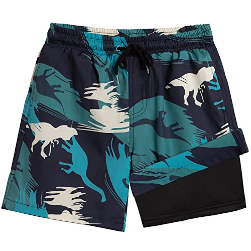 techcity Boys Swim Trunks Boxer Brief Liner Swimwear Bathing Suit Quick Dry Compression Swim Shorts 3-18 Years2