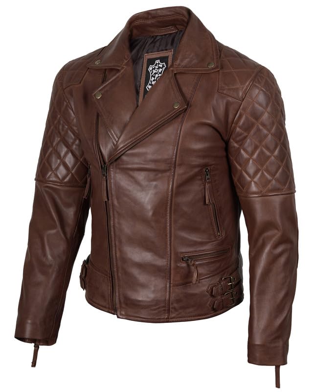 Image of Blingsoul Leather Jacket Men, Black and Brown Leather Jackets For Men