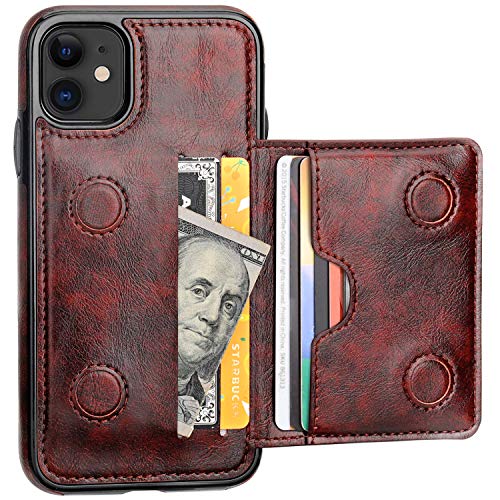 KIHUWEY Compatible with iPhone 11 Wallet Case Credit Card...