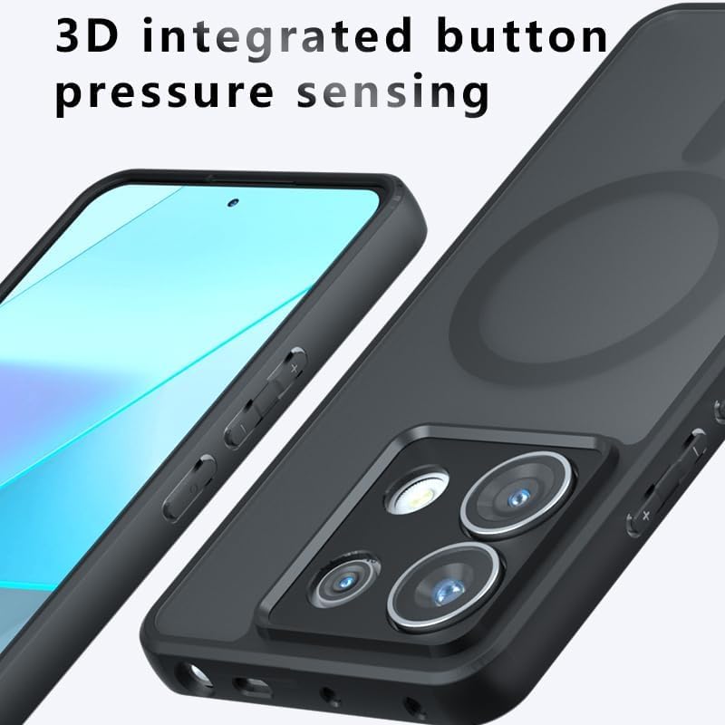 Image of Shockproof Semi Clear Back Cover Case for Motorola Edge 60 Fusion 5G / Moto Edge 60 5G | 360 Degree Protection | Protective Design | Translucent Back Case Cover (Motorola Edge 60 Fusion)