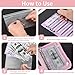 Fireproof & Waterproof Budget Binder, A6 Money Saving Book with 8pcs Cash Envelopes, 12 Expense Sheets, Stickers & Card Pockets | Complete Set for Cash Envelope System & Money Management-Pink