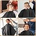 FEBSNOW Hair Cutting Cape Kit,Professional Barber Cape with Neck Duster Brush for Adults Waterproof Hairdressing Salon Cape with Adjustable Closure Snap Salon Barber Supplies