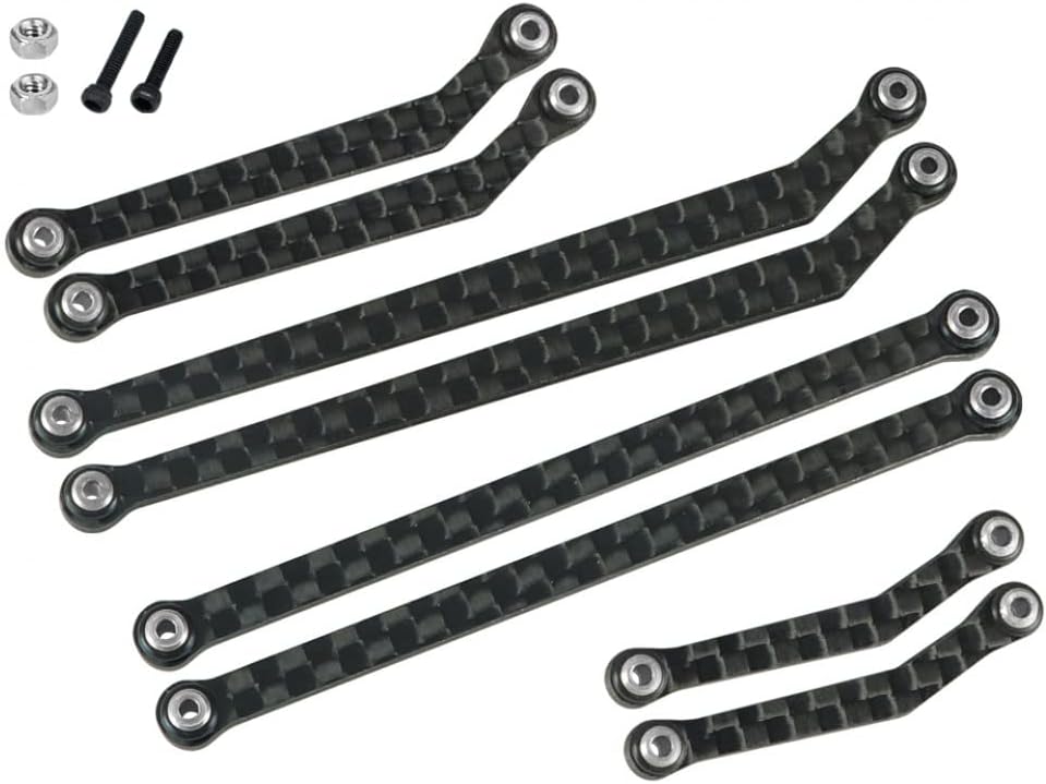 NexxSpeed - Juego de eslabones de carbono de alta holgura - AXIAL SCX24 DEADBOLT