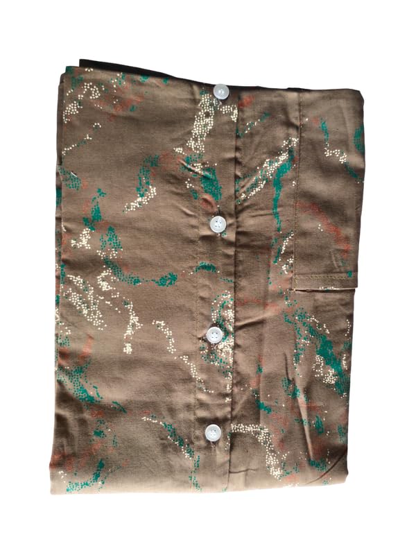 Image of MENMAII Women's [L-4XL] Full Open /Front Buttoned [a Kind of Adaptive Clothing] Multipurpose Nighty for Maternity /Pregnancy /Elderly /Patient /Feeding /Hospital Purpose Nighty Calf Length