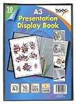 4 x A3 Premium Black Cover Display Book Presentation Folder Portfolio - 10 Pkt