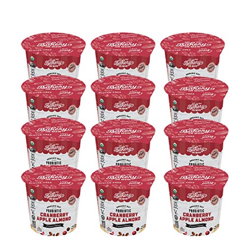 Bakery on Main Gluten Free Oatmeal Cup, Cranberry Apple Almond, 12 count