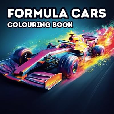 Formula Cars Colouring Book: 50 colouring pages for motorsport and racing enthusiasts aged 6 years to adult