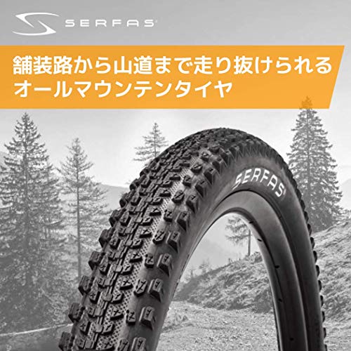 Serfas Hp Folding Mtb Tire (Black, 26" X 2.0") #TOP1