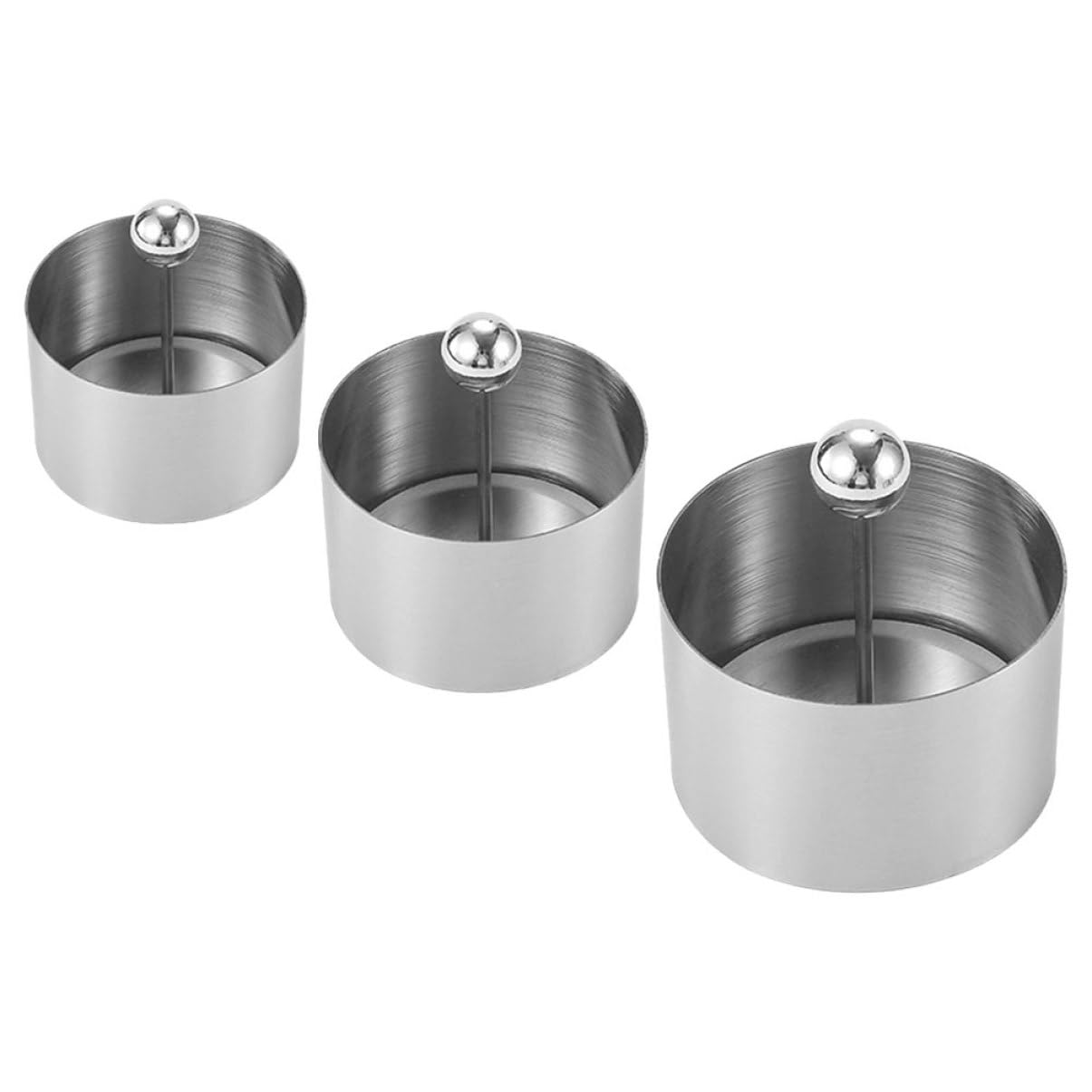 VINTORKY Stainless Steel Placing Molds Round Dish Modeling Molds Mousse Ring Easy Handling