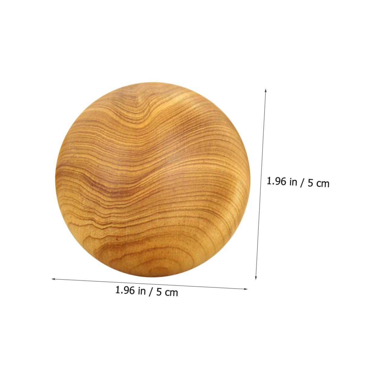 IWOWHERO 2pcs Massage Ball Chinese Balls Hand Exercise Balls Hand Play Balls Massage Stick Roller Hand Hand Baoding Balls Excercise Workout Ball Asian Balls Thuja Yellow