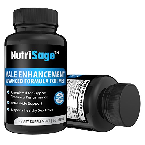 Best Male Enhancement Supplement by NutriSage-Top Rated Libido Enhancer & Male Sexual Booster with Maca Root - Increased Sex Performance & Stamina - High Quality Natural Testosterone Pills