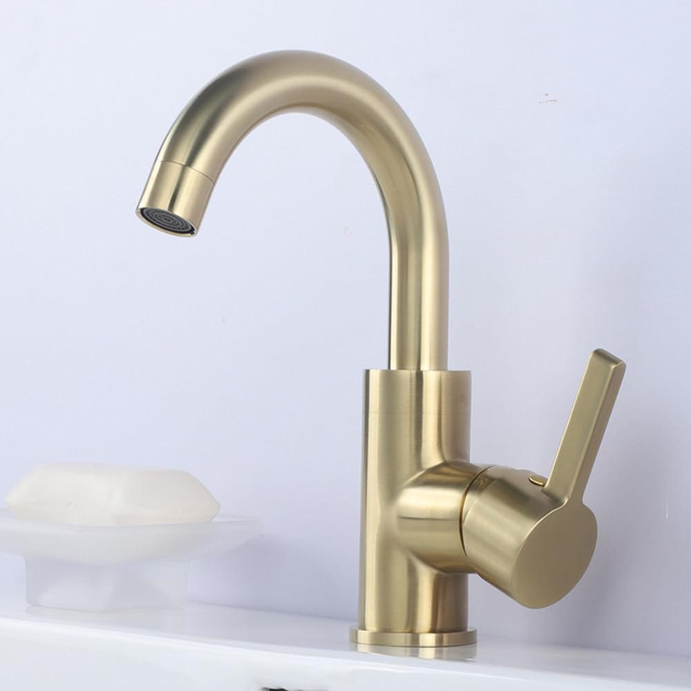 Robinet de lavabo à poignée unique contre les fuites et le calcaire