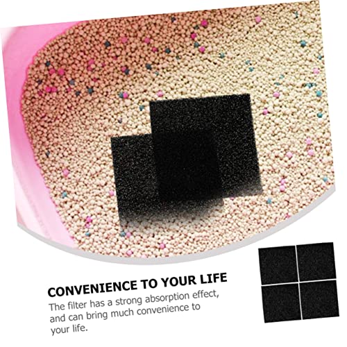 Nusitou 20Pcs Box Cat Litter Box Filter Cotton Portable Litter Box Carpet Pet Odor Eliminator Indoor Odor Eliminator Cat Litter Filter Replacement Carbon Filters For Litter Box Automated #TOP3