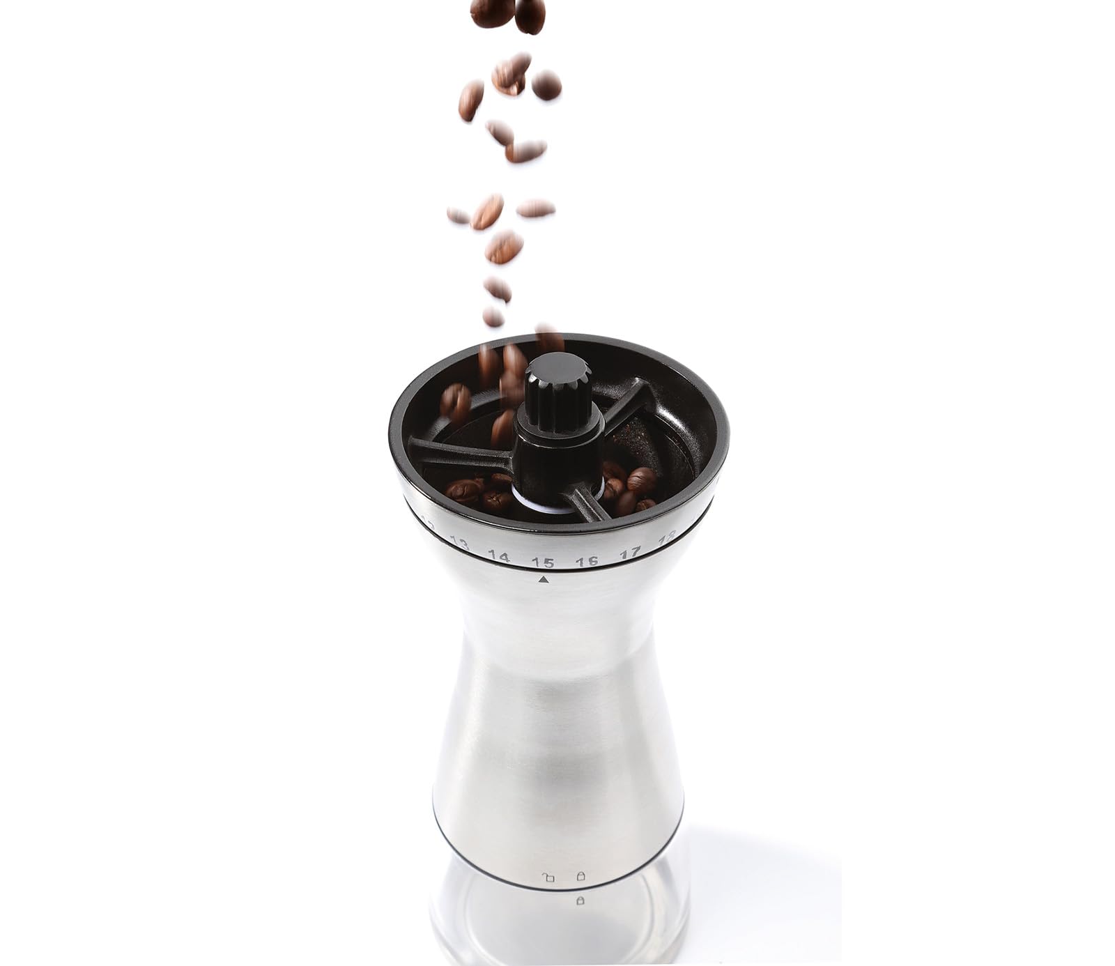 Zassenhaus 041156 Kaffeemühle Edelstahl Silber, 25 x 9 cm