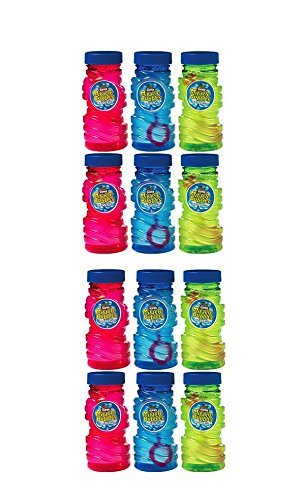 Amscan Fun Filled Summer Super Miracle Bubble Makers Party Activity, Multicolor, 4 oz (Value 12-Pack)
