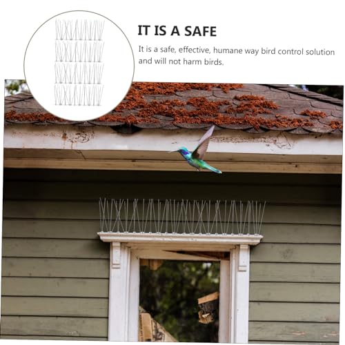 CIMAXIC 4 Pcs espinho passarinho picos pássaros metal cerca conjunto Pombo fence vedas placa picos p