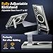 SPIDERCASE Magnetic for Samsung Galaxy S23 Ultra Case, [3 Stand Ways][ Military Grade Drop Protection] with Invisible Stand Shockproof Slim Case for Samsung S23 Ultra 6.8