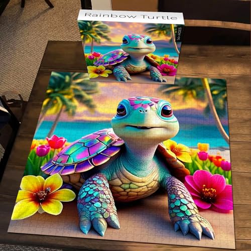 Puzzle Tortuga Arcoíris Temática Animales 16+ Años miniatura 2
