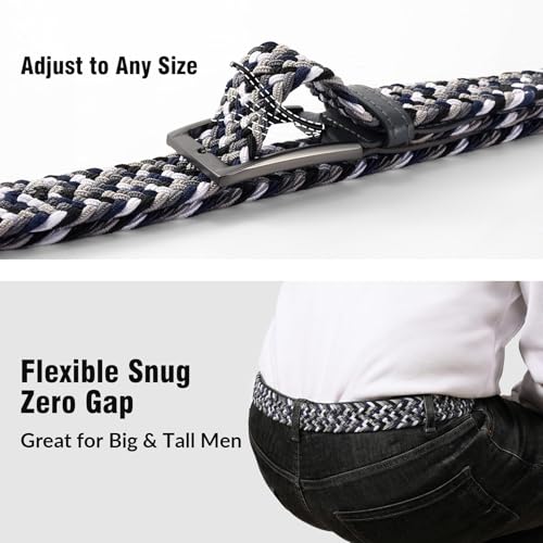JASGOOD Mens Stretch Braided Belt