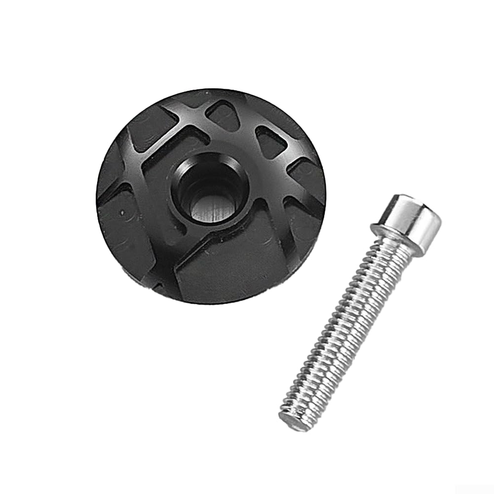 Secure Fit Aluminum Bicycle Stem Cap for 28.6mm Forks, 31.8mm OD