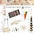 BBjinronjy Hamster Chew Toys Set Small Animal Molar Toys Teeth Care Wooden Accessories for Guinea Pigs,Chinchillas,Gerbils,Mice,Rats,Mouse Rodents Toy Swing Seesaw Bridge