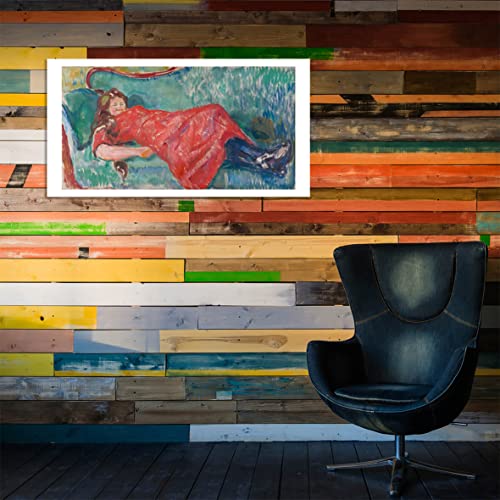 Poster Edvard Munch encadré mat grand format haute qualité