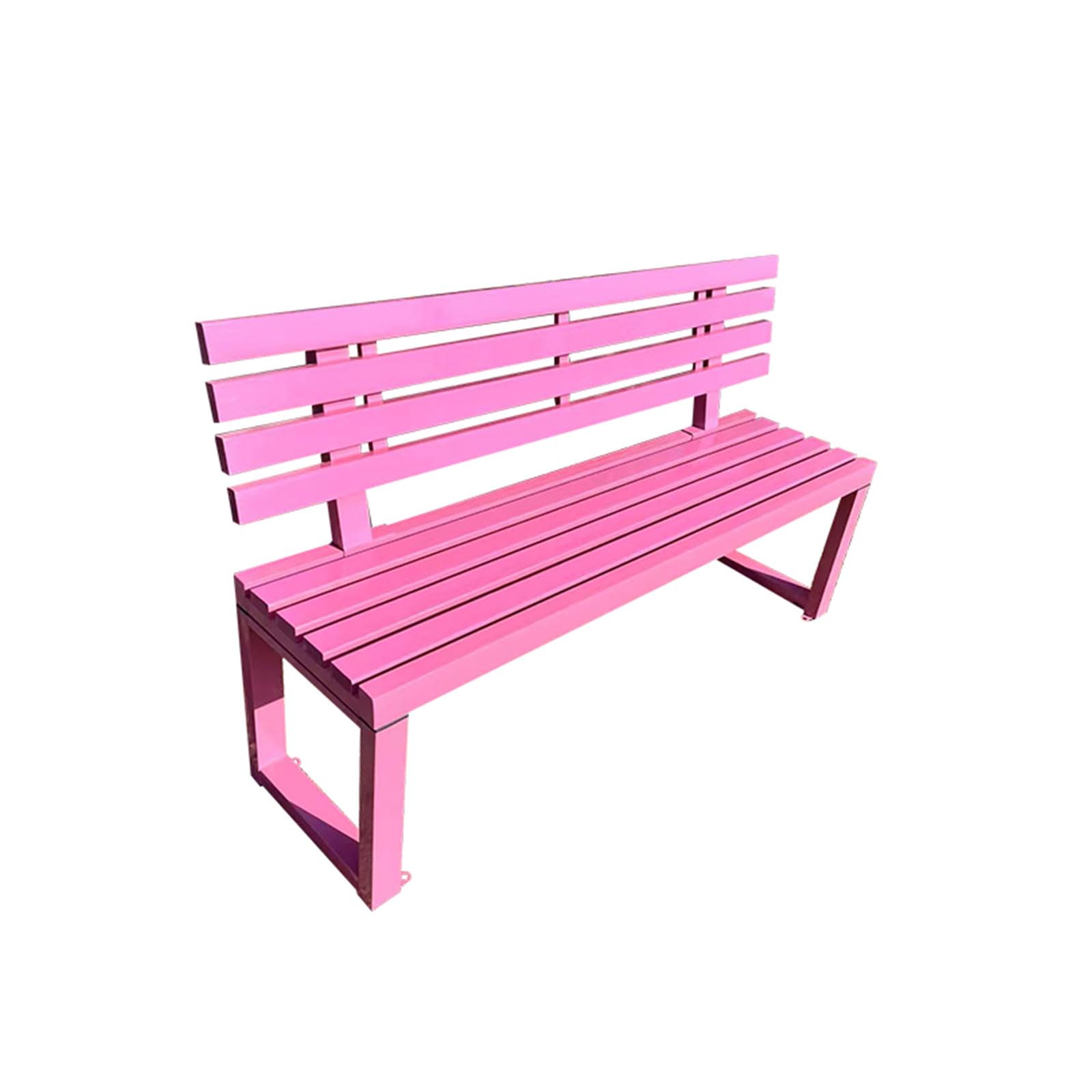 Banco de parque al aire libre 120 x 40 x 85 cm con respaldo para balcón