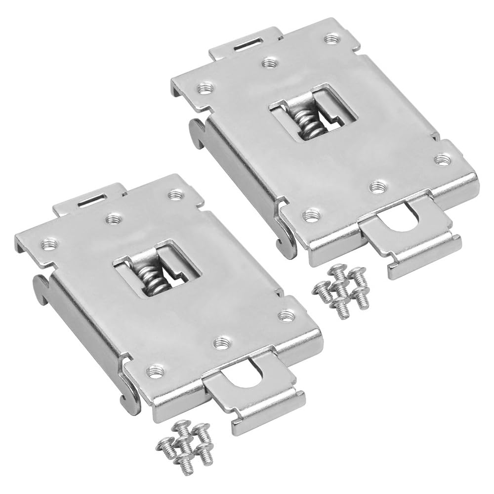 CENPEK 2PCS DIN Rail Mount Bracket Equipment Rack Rail Mount Adapter 35mm Rail Mount Bracket