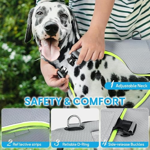 Chaleco refrigerante para perros de verano transpirable ropa ligera 6