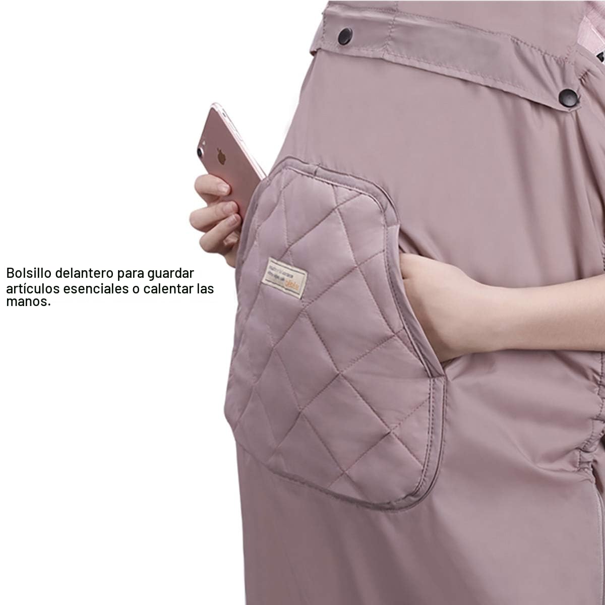 Bebear Funda de invierno para portabebés, cálida, universal, con capucha, para todas las estaciones, color caqui