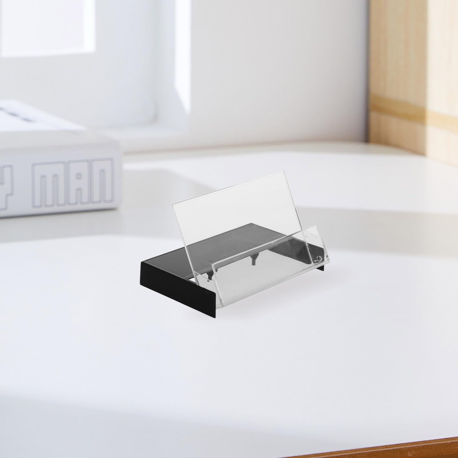 Caja Organizadora de Casetes 10 Piezas Negra, Estuche Compacto de Plástico Ps Transparente para Almacenamiento de Cintas de Cassette, Estuche Multiuso para Viaje y Hogar