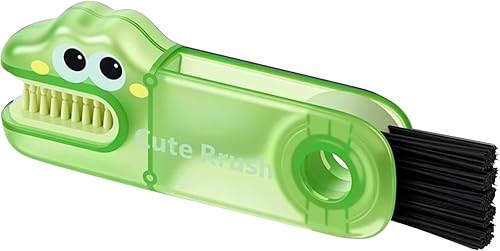 Miniatura 16 de Cepillo de limpieza para tapas de vasos y tazas, diseño multifuncional 3 en 1, portátil, para hendiduras, para espacios reducidos (C, amarillo)