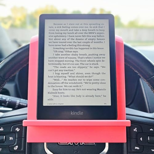 Pink E-Reader, Phone, Tablet Steering Wheel Holder Mount