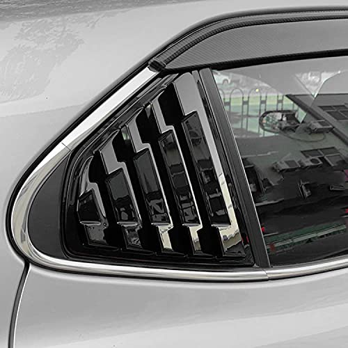 Rifoda for Camry Window Louvers Air Vent Scoop Shades Cover Blinds for 2018 2019 2020 2021 Toyota Camry ABS Material(Bright Black)