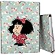 Grafoplas – Schulordner Mafalda Pijama, 3 Klappen, gefütterter Karton, fester Deckel, Folio-Größe, weich, weich, FSC-zertifiziert, perfektes Schulmaterial