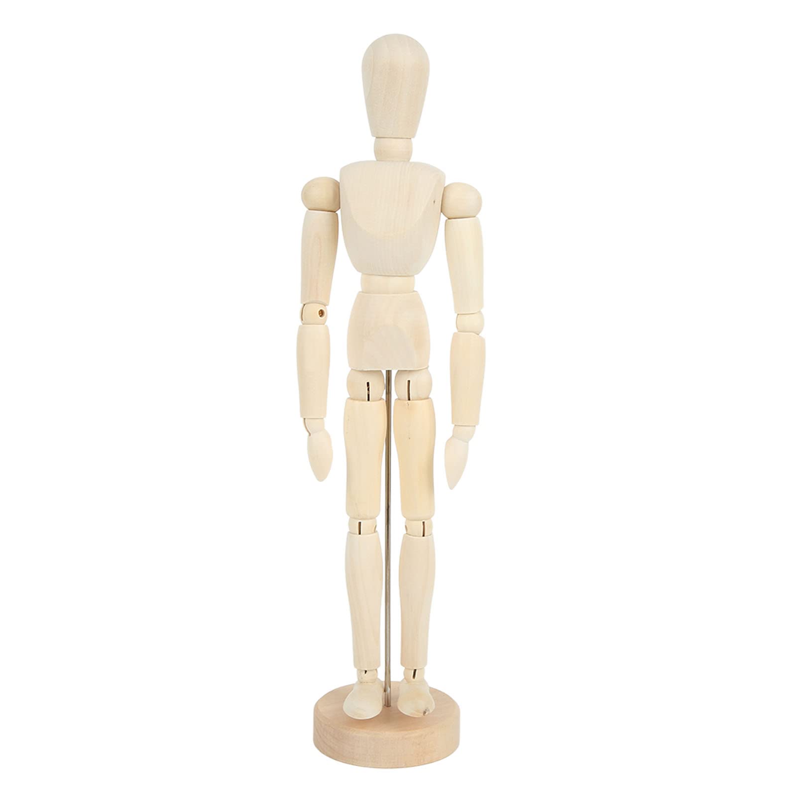 Art Mannequin Figure, Wooden Mannequin 12in with Flexible Joints Mannequin for Home Furnishings Photo Props