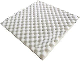 Panel de espuma acústica de alta densidad, 50 x 50 x 3 cm, con absorción de sonido, para estudio, paneles de espuma acústica, 50 x 50 x 3 cm, color blanco