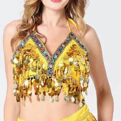 Costume de danse du ventre à paillettes idéal pour vos soirées d'Halloween