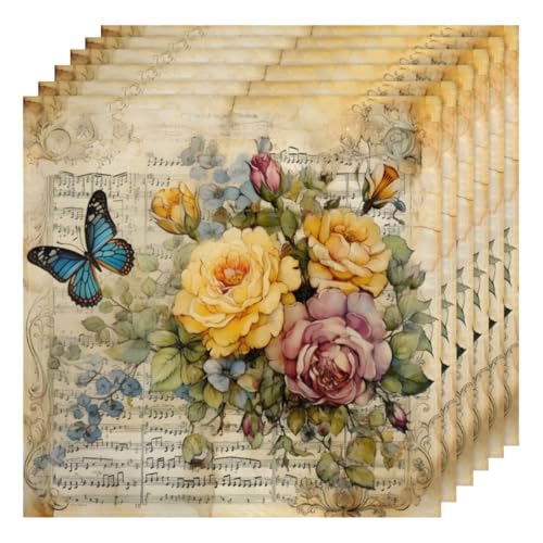 Servilletas de tela multicolor set 6 50.5x50.5 cm miniatura 1