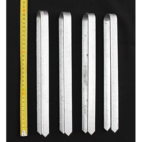 DanDiBo 4 pieces ground anchor for Rose arch 30 cm galvanized Ground pike Pike Tent stake Stake Cover