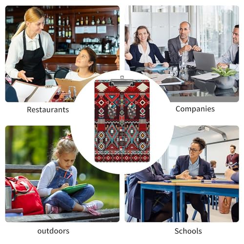 Porte-bloc A4 géométrique pour restaurant et classe - 4