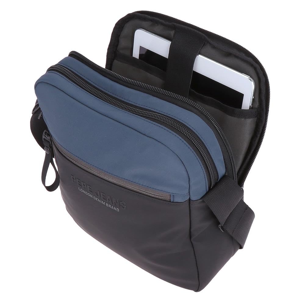 Pepe Jeans Sail up Obudowa na messenger Portatablet Niebieski 22x27x8 cm Poliester i PU by Joumma Bags, Niebieski, Talla única, Torba na ramię