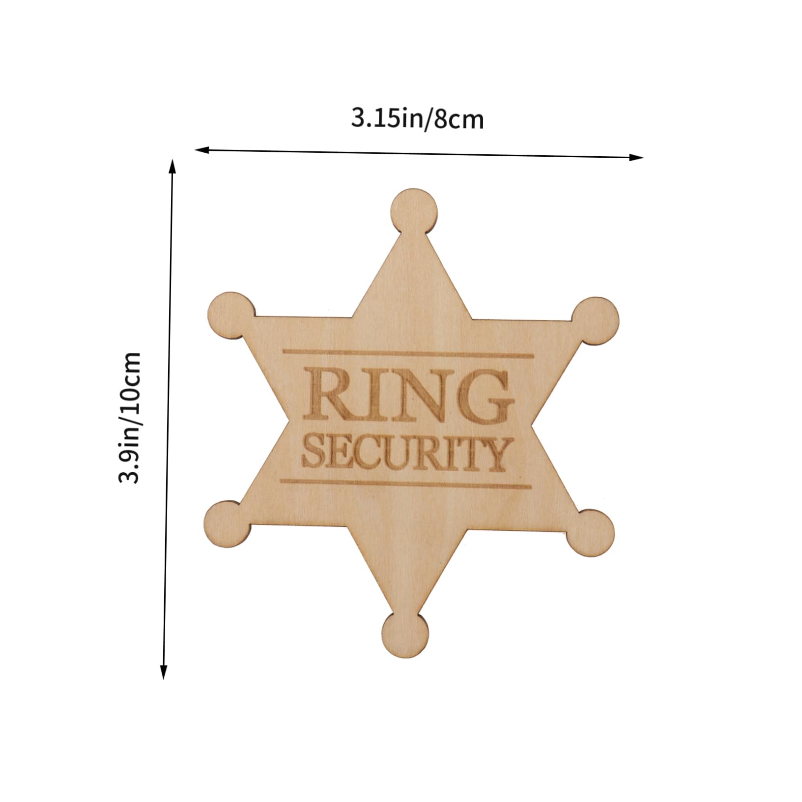 Homoyoyo Wooden Ring Bearer Holder for Boys Wedding Ring Bearer Present Boys Wedding Brooch Rustic Wooden Brooch