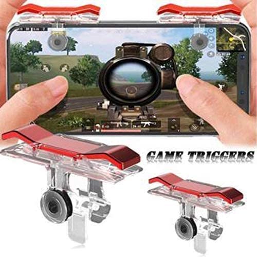 PUBG Trigger Fire and Aim Button Game Shooter, Sensitive Shoot with Thumb & Finger Sleeve for Mobile Game, Anti-Sweat & Breathable for Pubg,Cod,Freefire for All Mobil-image-2
